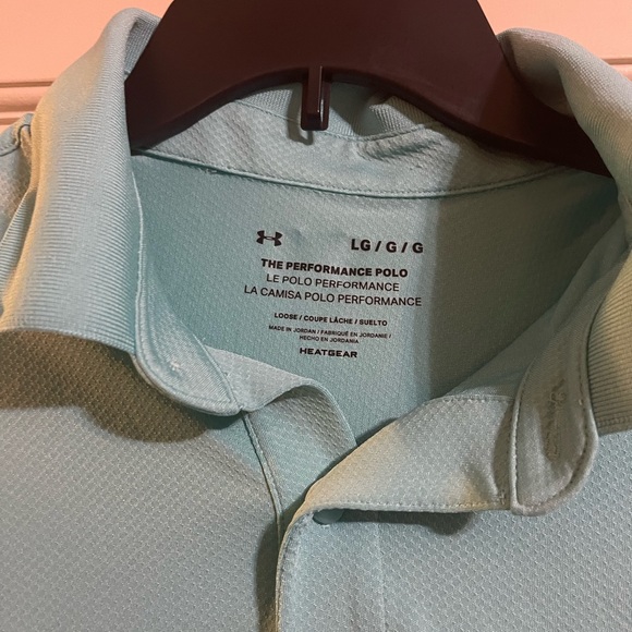 Under Armour Other - Men’s Under Armour polo.  Light blue. Size large.  Good condition.